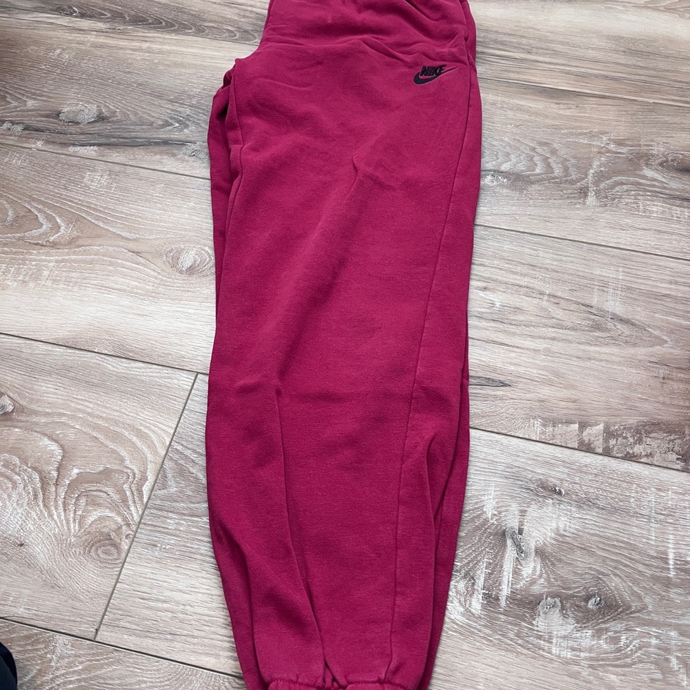 Nike Womens red sweatpants joggers